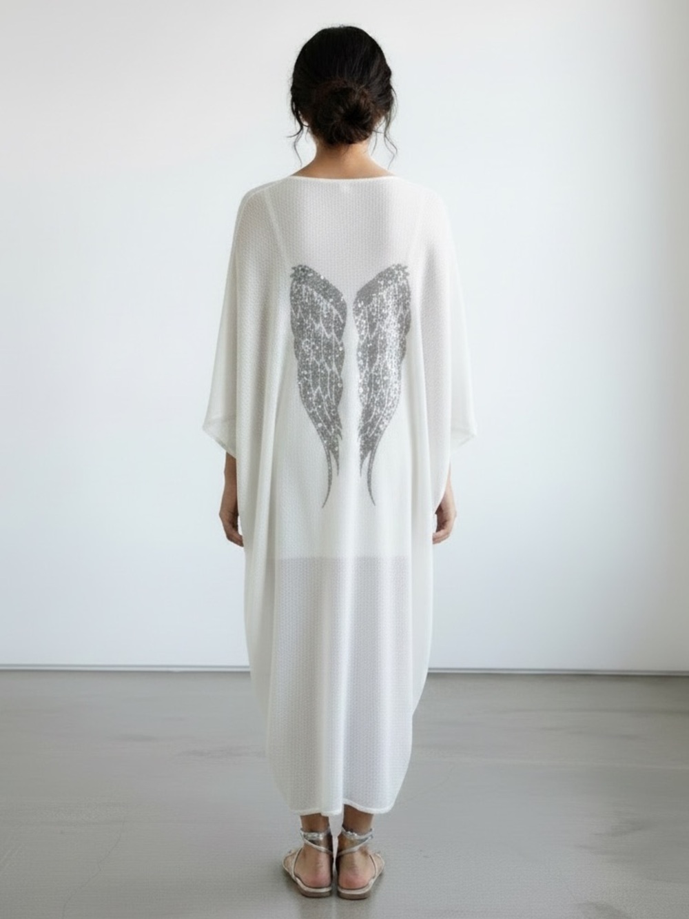 J. Chermann Angel Wing Kaftan Coverup